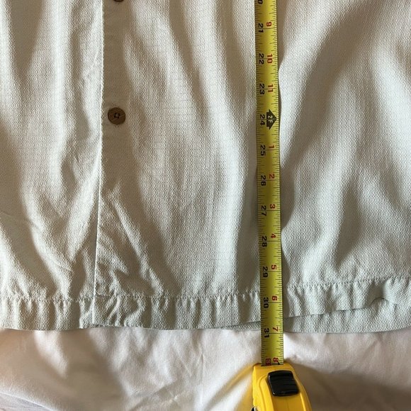 TOMMY BAHAMA 100% SILK mens short sleeve button front shirt XL in blue/green - Picture 5 of 9